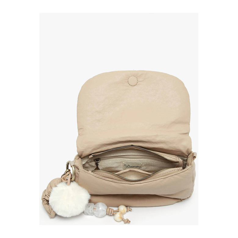 Woomen Vegan crossbody lightbrown 3