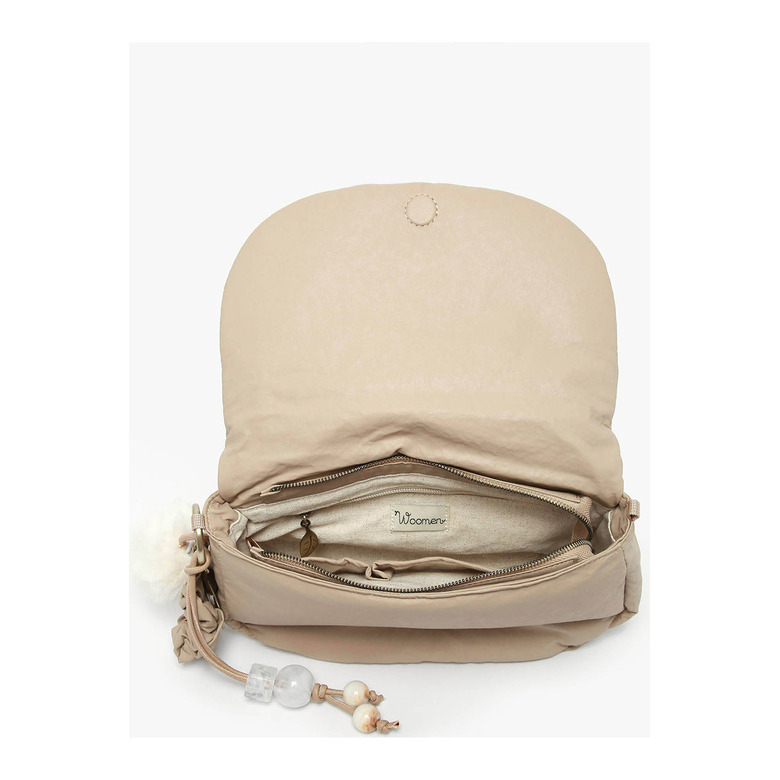 Woomen Vegan crossbody lightbrown 3