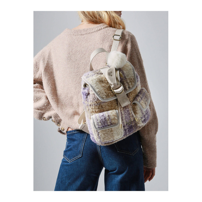 Woomen Vegan backpack violet 4