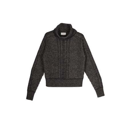 Her sweater blue