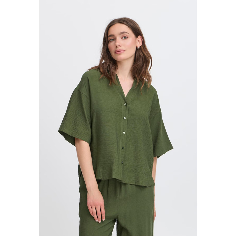 Ichi blouse green 2