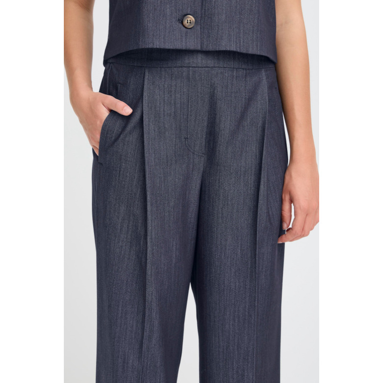 Ichi trousers blue 2