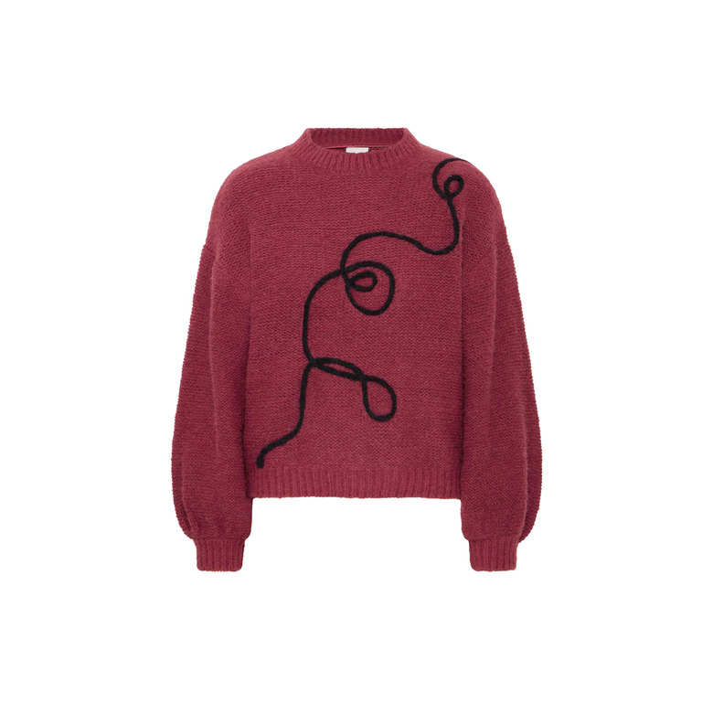 Ichi sweater bordeaux 1