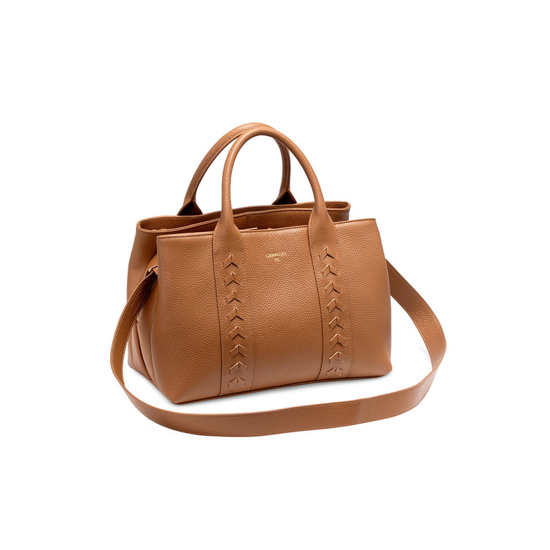Crinkles Sibel handbag camel 2