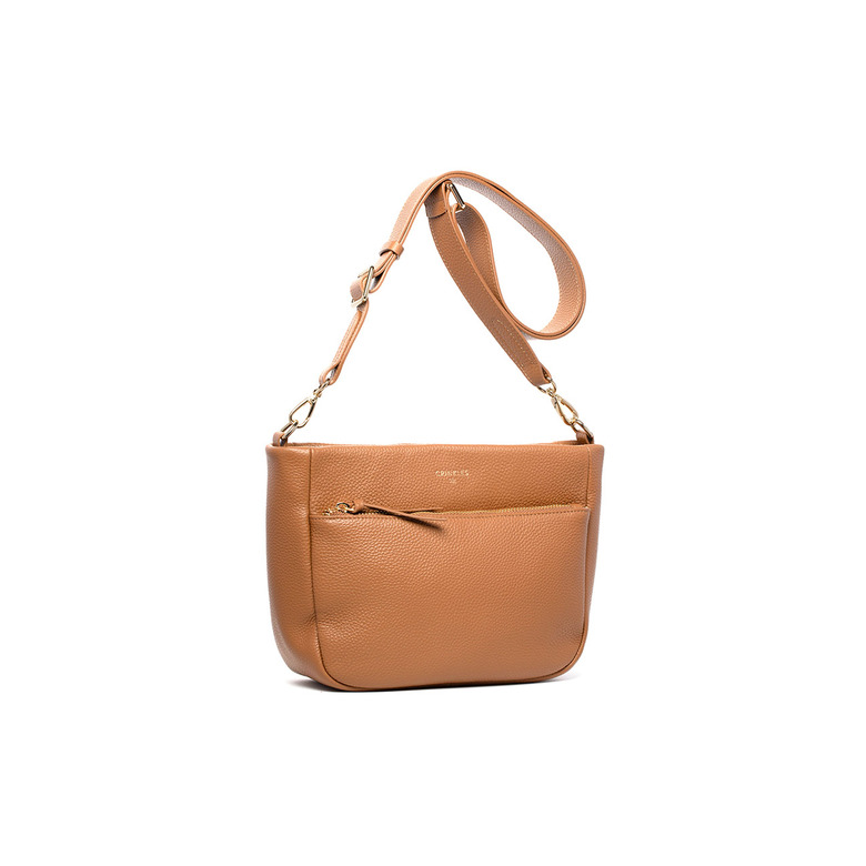 Crinkles Sibel crossbody camel 2