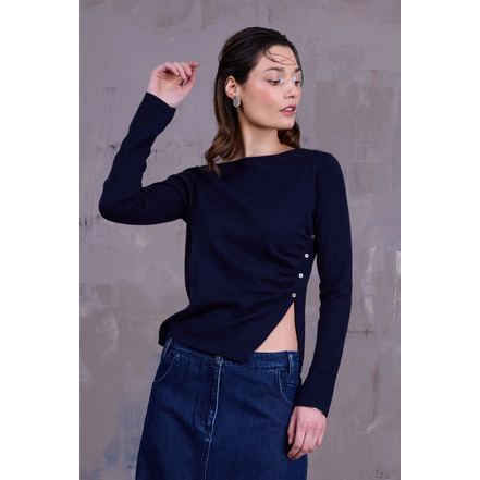 Nathalie Vleeschouwer trui blauw