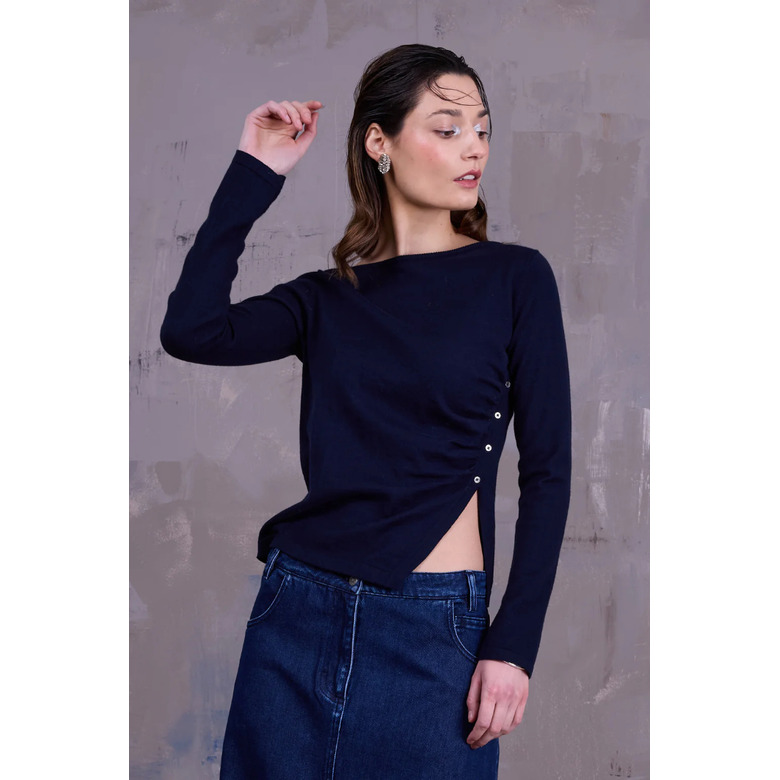 Nathalie Vleeschouwer trui blauw 2