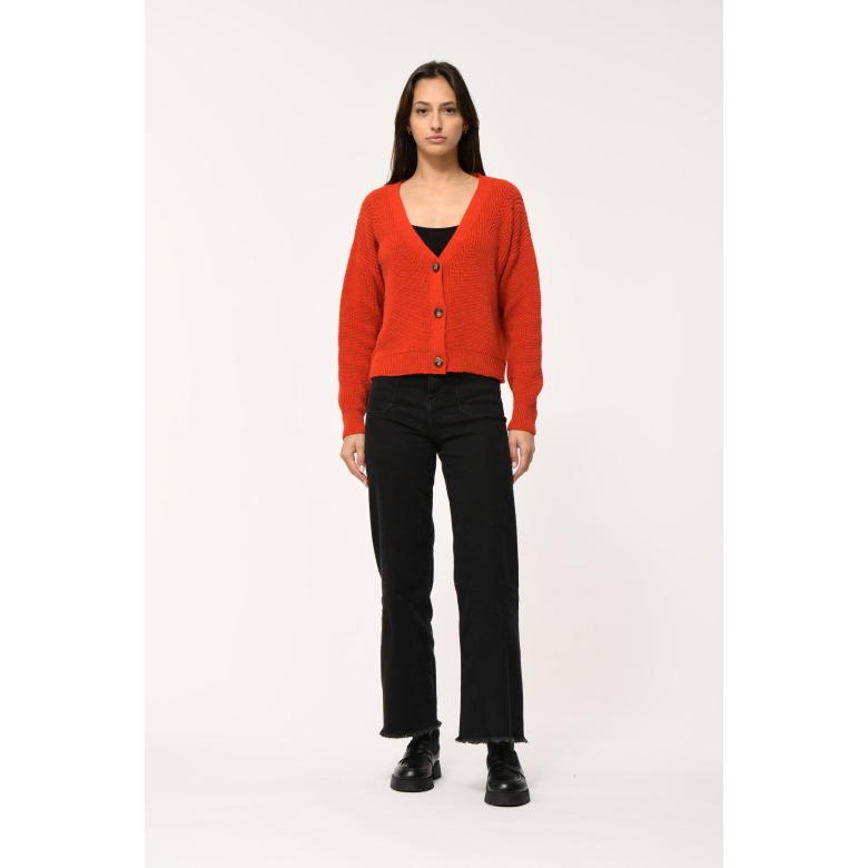 La Fee Maraboutee cardigan oranje 2