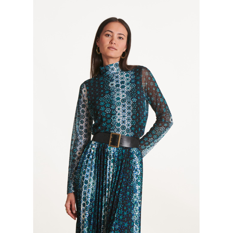 La Fee Maraboutee bluse blau 2