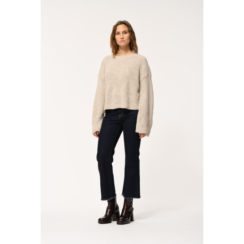 La Fee Maraboutee pullover ecru 2