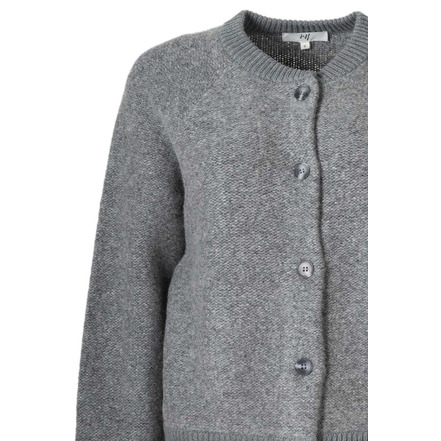 Jeff strickjacke grau