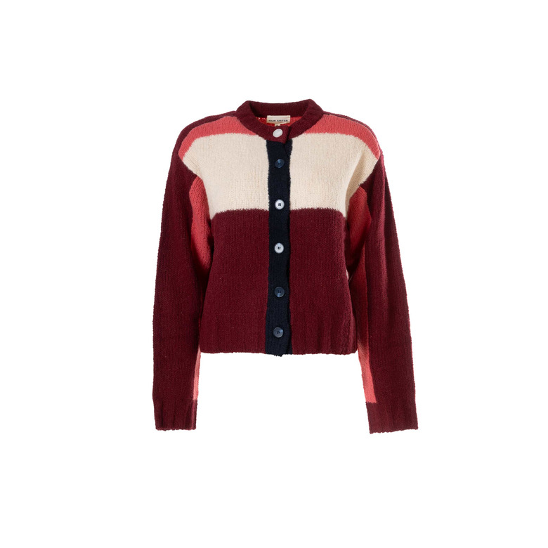Our Sister cardigan bordeaux