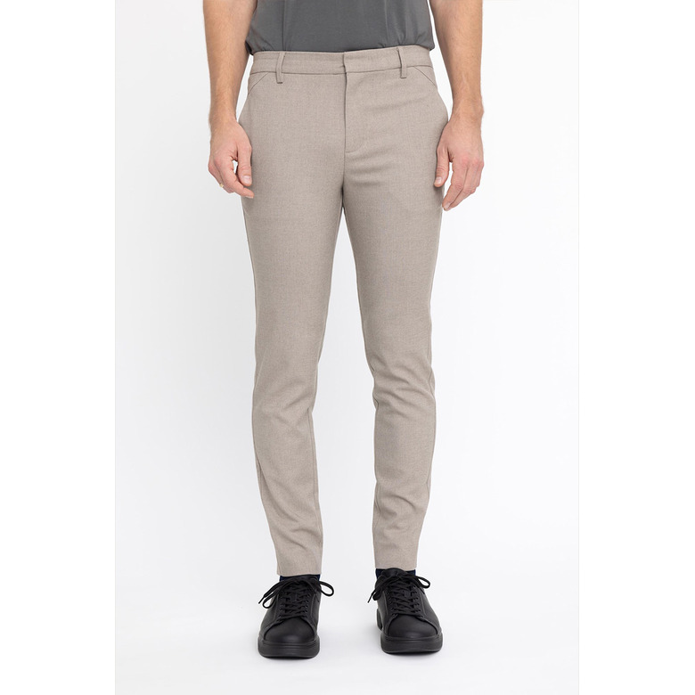 Plain trousers 34 inch lightbrown 3