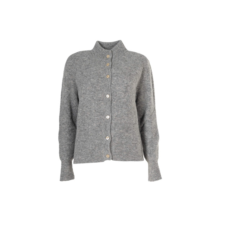 Sibin Linnebjerg strickjacke grau 1