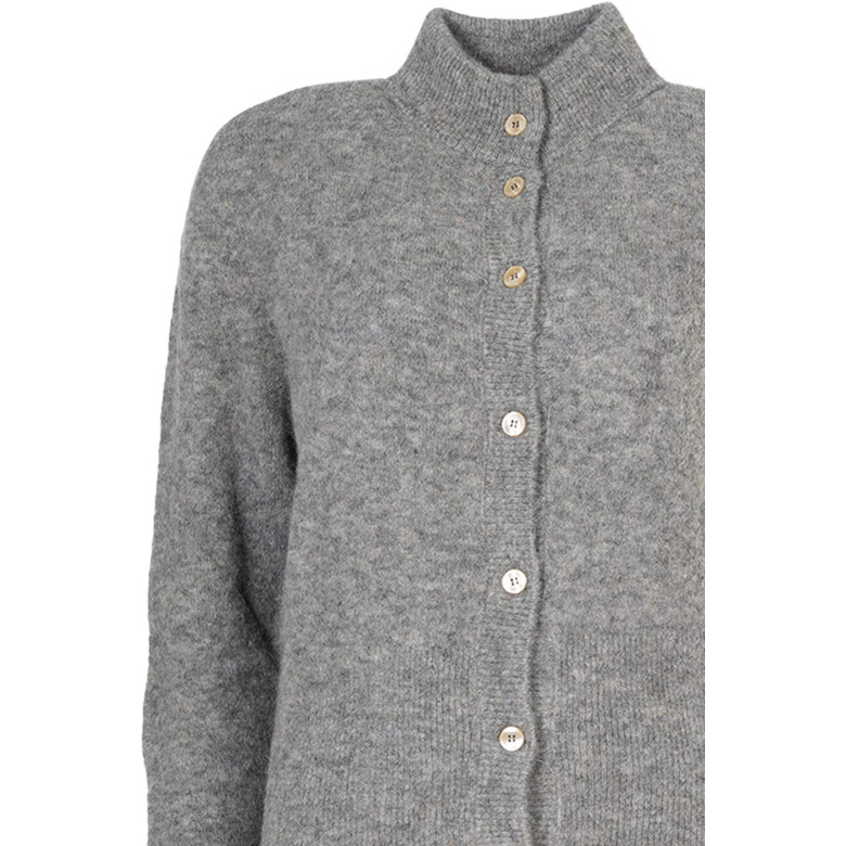 Sibin Linnebjerg strickjacke grau 2
