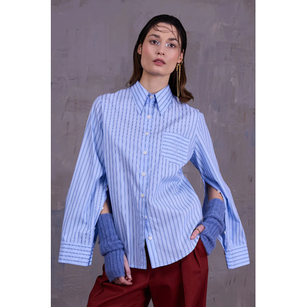 Nathalie Vleeschouwer blouse blauw