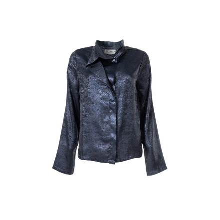 Nathalie Vleeschouwer chemisier bleu