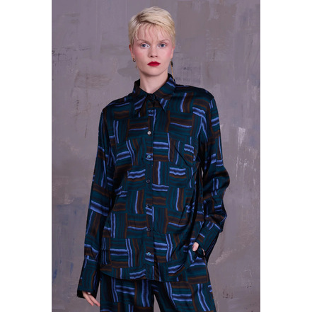 Nathalie Vleeschouwer blouse blauw