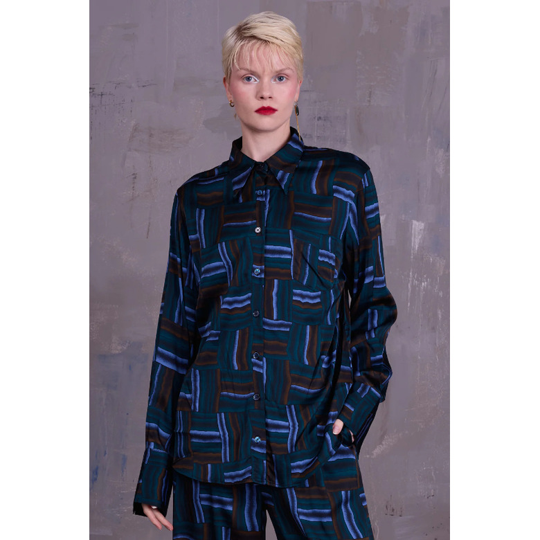 Nathalie Vleeschouwer blouse blauw 2