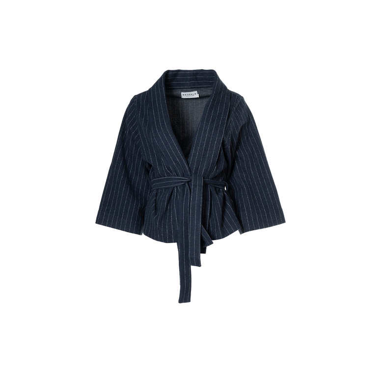 Nathalie Vleeschouwer vest blauw
