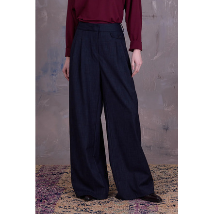Nathalie Vleeschouwer broek blauw