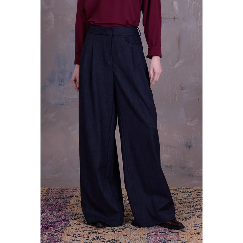 Nathalie Vleeschouwer broek blauw 2