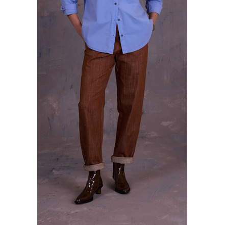 Nathalie Vleeschouwer broek camel