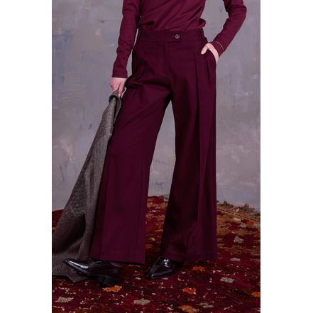 Nathalie Vleeschouwer broek bordeaux