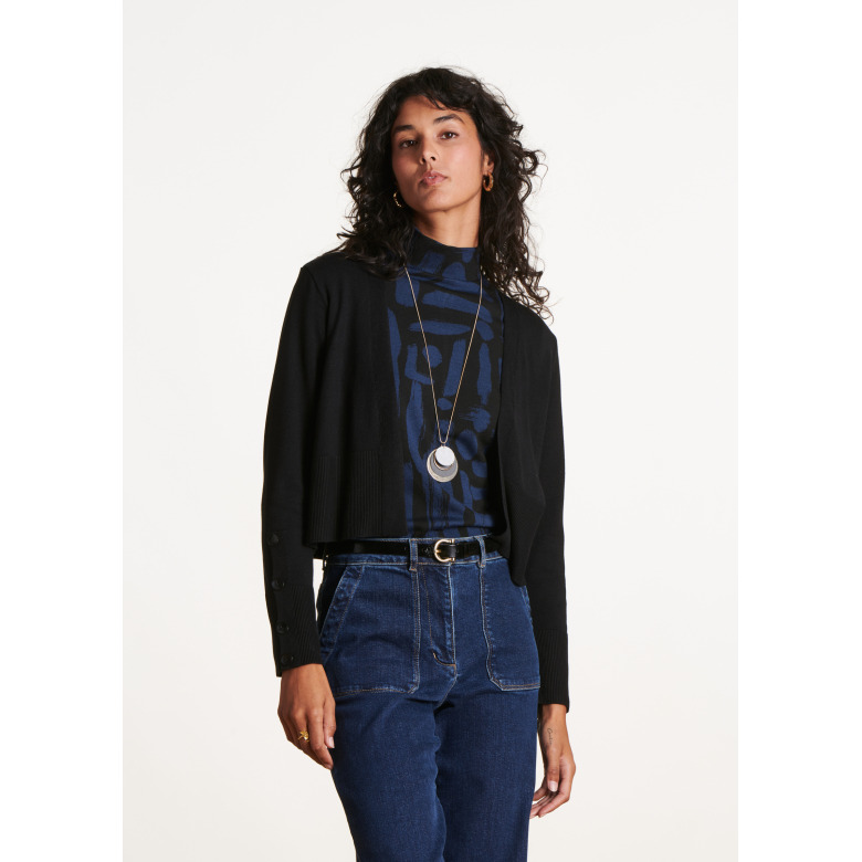 La Fee Maraboutee strickjacke schwarz 2