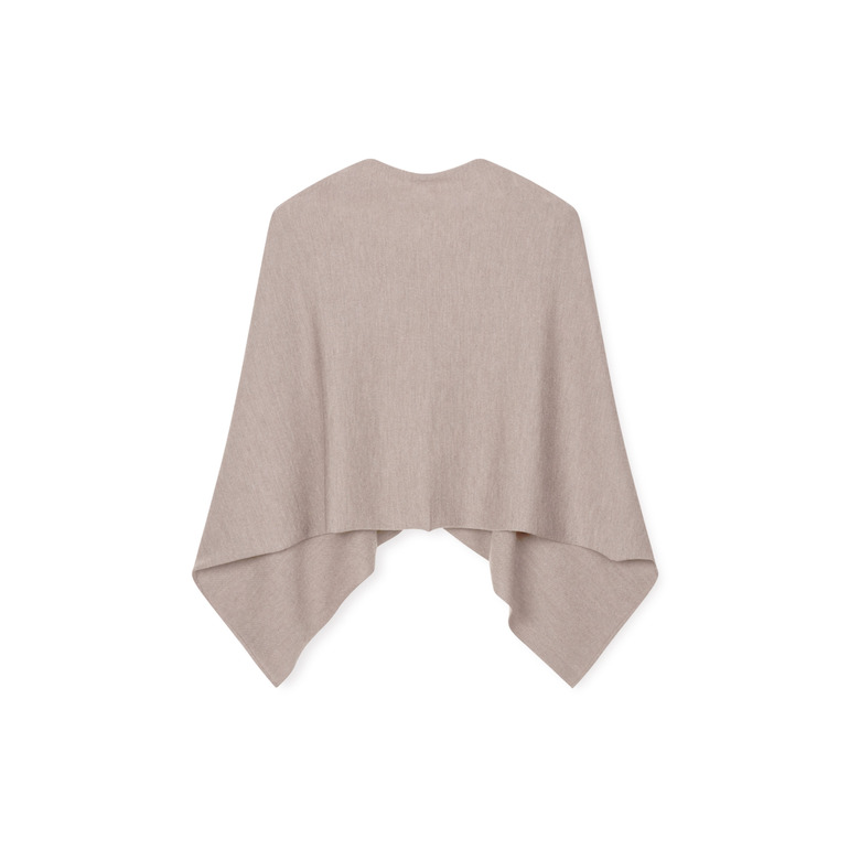 Sibin Linnebjerg poncho beige 1