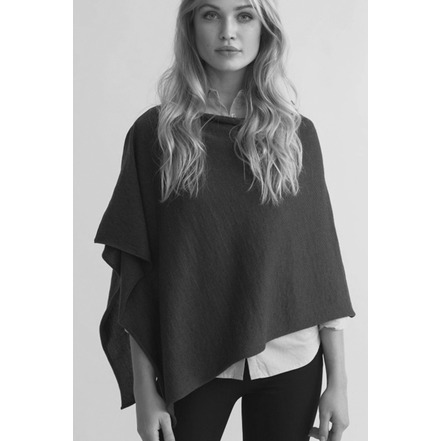 Sibin Linnebjerg poncho beige