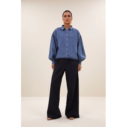 By-bar blouse blauw