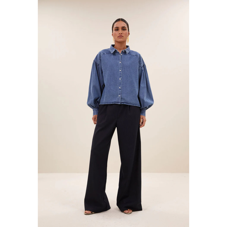 By-bar blouse blauw 2