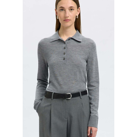 Selected Femme polo grey