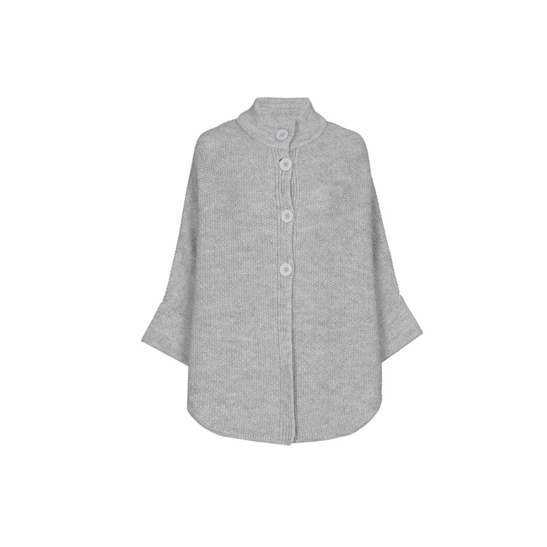 Marie Mero poncho grijs 1