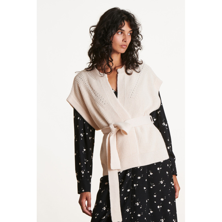 La Fee Maraboutee strickjacke ecru 2
