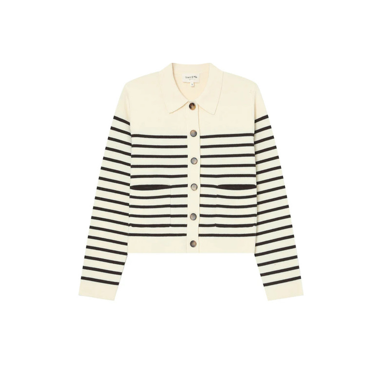 Grace & Mila cardigan ecru 1