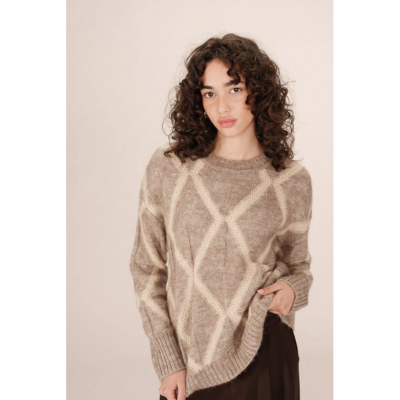 Grace & Mila sweater lightbrown 2