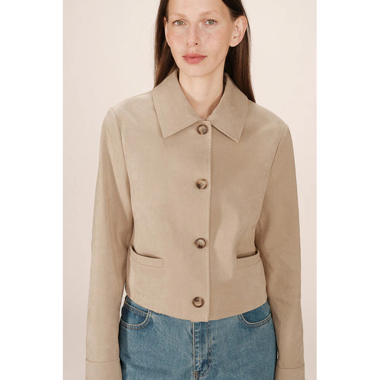 Grace & Mila vest lightbrown 2