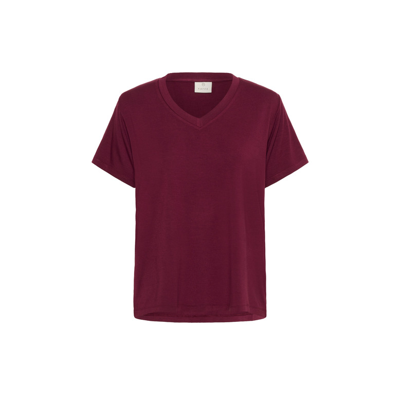 Kaffe t-shirts bordeaux