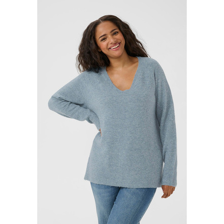 Kaffe Curve trui blauw