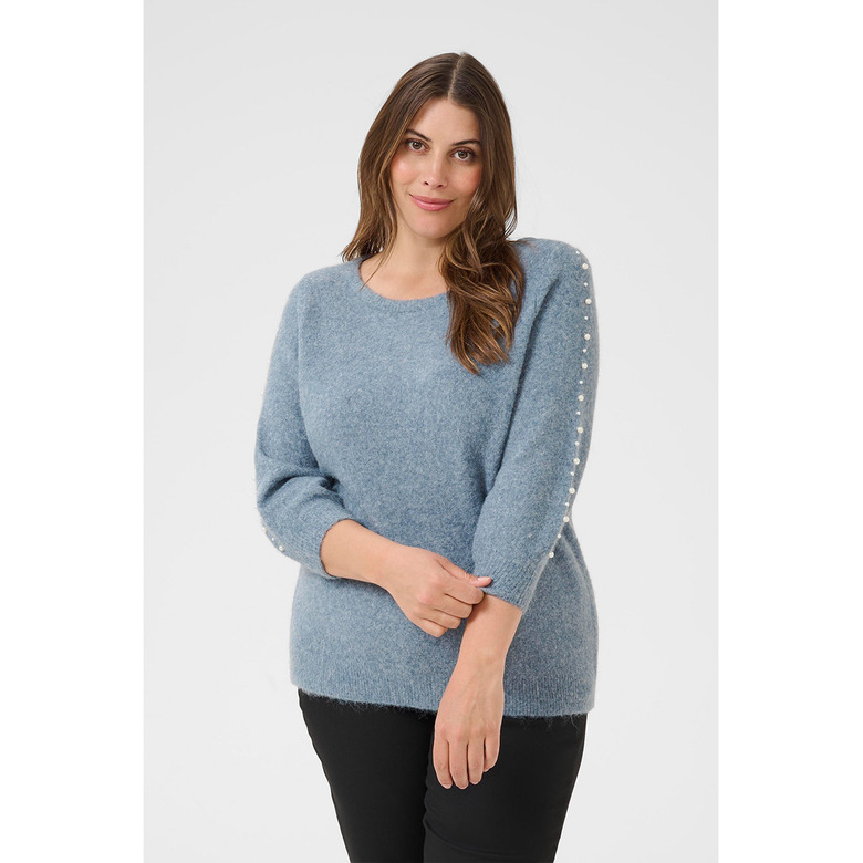 Kaffe Curve trui blauw 2