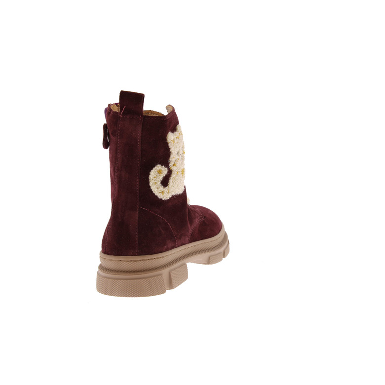 Zecchino D'oro hohe schuhe bordeaux 4