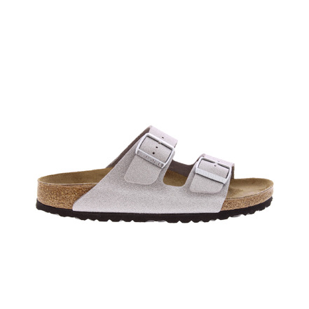 Birkenstock slippers zilver
