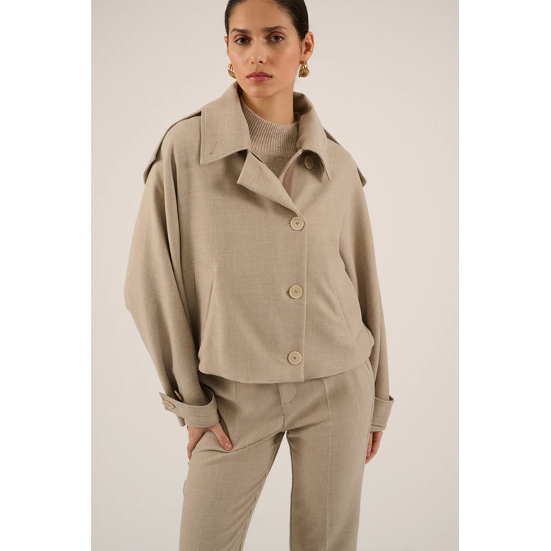 Oscar vest lightbrown 2