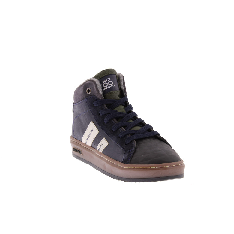 Hip hoge schoenen blauw 2
