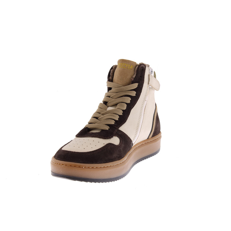 Hip high shoes brown 3