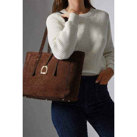 Etrier shoulder bag brown