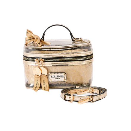 Lollipops makeup bag gold