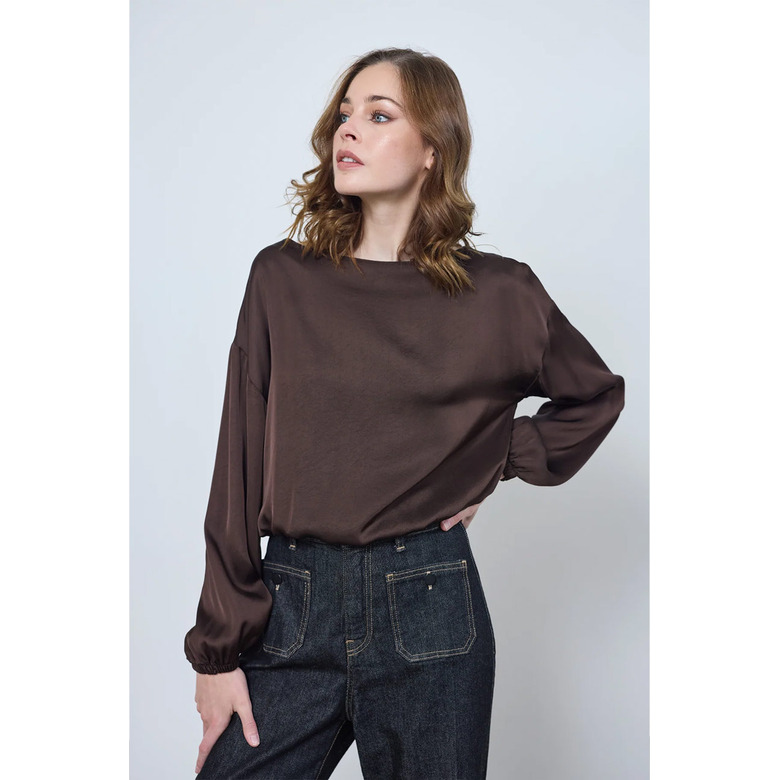 Love At Me blouse bruin 2